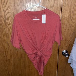 American Eagle front tie short sleeve shirt.